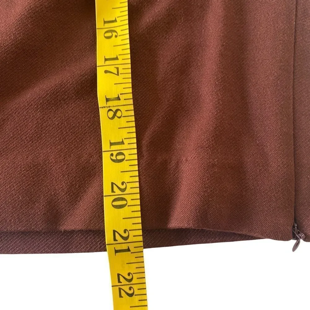 Cabi‎ A-line Currant Boss Skirt Slash Pockets Slit Sz 10